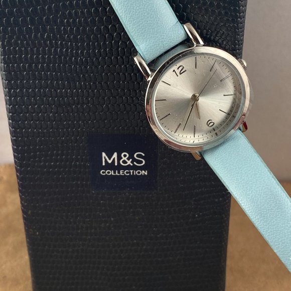 Marks and Spencer Ladies Blue and Silver Tone Watch - Picture 3 of 8